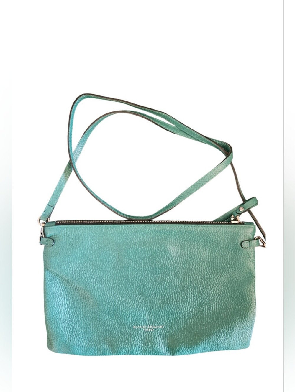 Gianni Chiarini Green Pebble Leather Crossbosy Bag